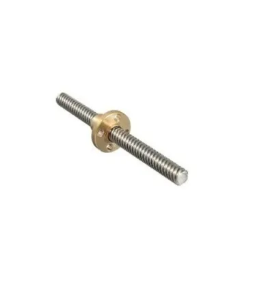 Varilla Roscada Trapezoidal 8mm 4 Hilos X 600mm + - Merkatronix