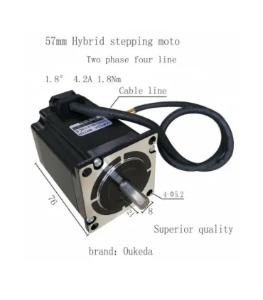 Motor Paso A Paso Nema 23 57bygh76 1.8nm - Merkatronix