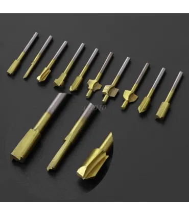 Kit Fresas Para Corte Madera Mdf 1/8 X 10 - Merkatronix