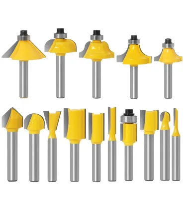 Kit Fresas Para Corte De Madera Mdf 1/4 + Estuche - Merkatronix