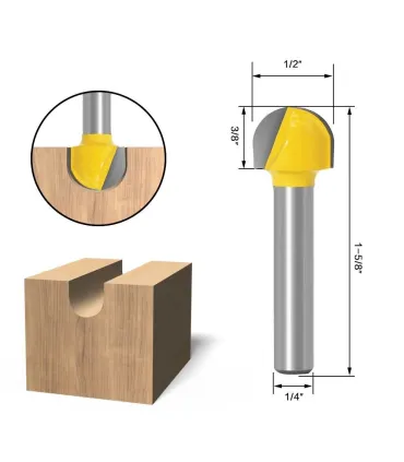 Kit Fresas Para Corte De Madera Mdf 1/4 + Estuche - Merkatronix