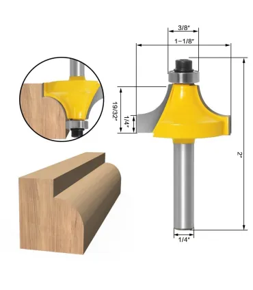 Kit Fresas Para Corte De Madera Mdf 1/4 + Estuche - Merkatronix