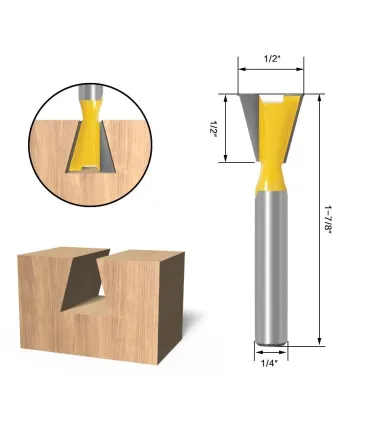 Kit Fresas Para Corte De Madera Mdf 1/4 + Estuche - Merkatronix