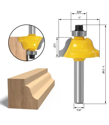 Kit Fresas Para Corte De Madera Mdf 1/4 + Estuche - Merkatronix