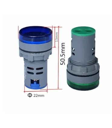 Mini Voltímetro Ac Digital 60-500vac - Ip65 - Merkatronix