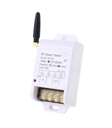 Receptor Rf 433mhz Larga Distancia 30a - 220vac - Merkatronix