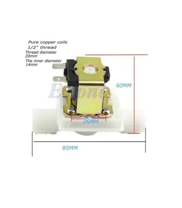 Electroválvula De Plástico 12v 1/2'' Nc - Merkatronix