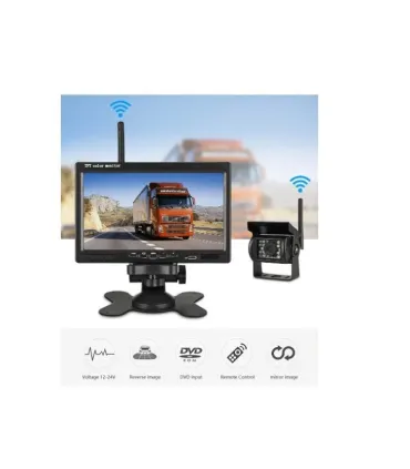 Camara + Monitor Reversa Inalámbrica Para Carro - - Merkatronix
