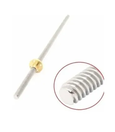 Varilla Roscada Trapezoidal 8mm - T8 - 4 Hilos X - Merkatronix