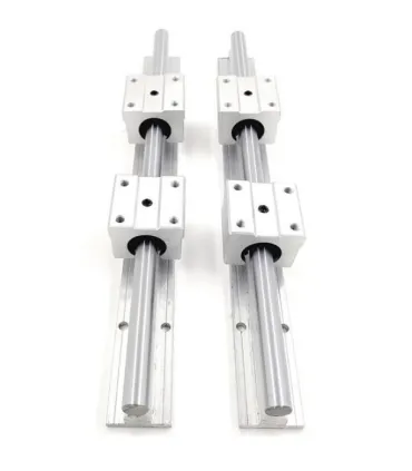 Kit Cnc - Guías Lineales Soportadas Sbr12 X 400mm - Merkatronix
