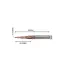 Fresa Redonda Conica Para Metales - R0.5mm - Merkatronix