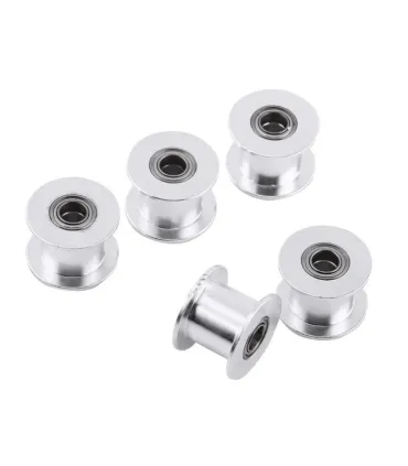Polea Pasiva 10mm - 20 Dientes Lisa Gt2 Eje 5mm - Merkatronix