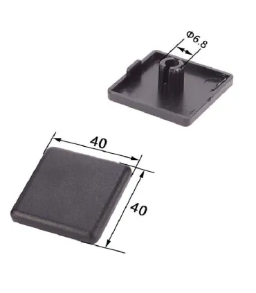 Tapa Plástica Perfil De Aluminio 4040 - 3838 - Merkatronix