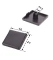 Tapa Plástica Perfil De Aluminio 4040 - 3838