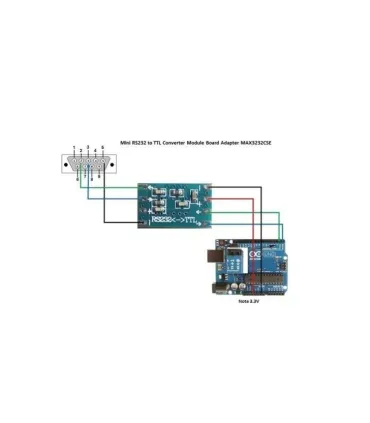 Conversor Max232 Mini Rs232 Ttl 3/5v Transceptor - Merkatronix