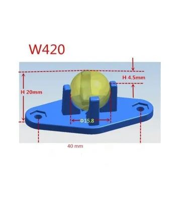 Rueda Libre Loca De Acero W420 Carro Arduino - Merkatronix