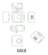 Protector Aislante Silicona Extrusor Mk8 Mk7 Mk9 - - Merkatronix