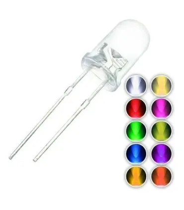 Led 5mm Chorro - Leds Alto Brillo Calidad X1000 - Merkatronix