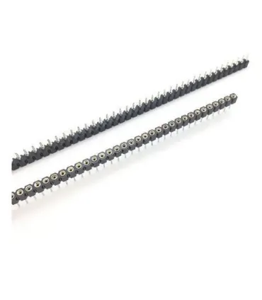 Pin Header Hembra Conector Redondo 2.54mm X 40 - Merkatronix