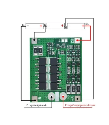 Modulo Bms 3s 11.1 V 25a 18650 Li-ion Litio Batería - Merkatronix