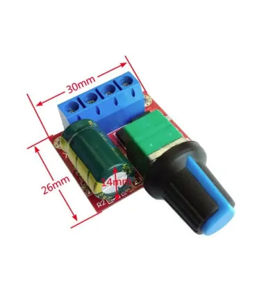 Modulo Regulador Pwm Dimmer 3-35v Dc 5a 90w Motor - Merkatronix