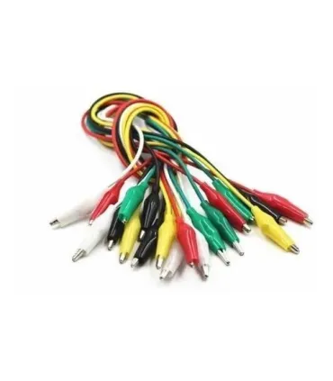 Cables Con Caimán - Cable Jumper - Arduino X 10 - Merkatronix
