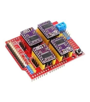 Módulo Shield Cnc V3 + 4 Drivers Drv8825 - Máquina - Merkatronix