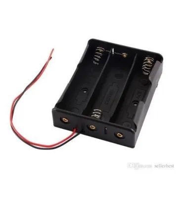 Porta Batería 18650 X 3 - Base Para Tres Baterías - Merkatronix