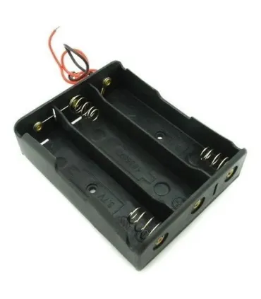 Porta Batería 18650 X 3 - Base Para Tres Baterías - Merkatronix