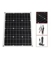 Kit Panel Solar 50w Flexible 24v + Conectores + Gestor Carga