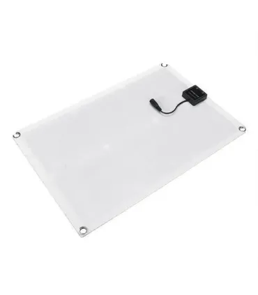 Kit Panel Solar 50w Flexible 24v + Conectores + - Merkatronix