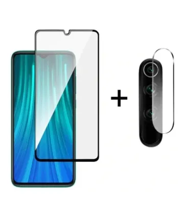 Vidrio Templado Redmi Note 8 + Protector Camara - Merkatronix