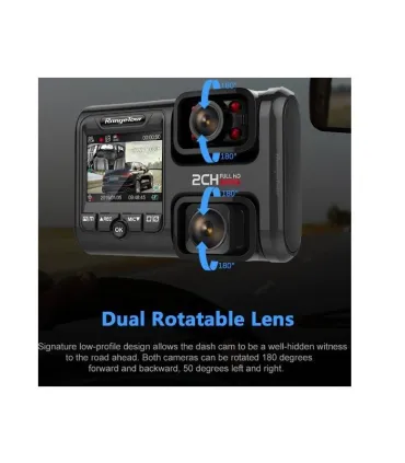 Dvr Camara Seguridad Carro 4k - Doble Cámara - Merkatronix