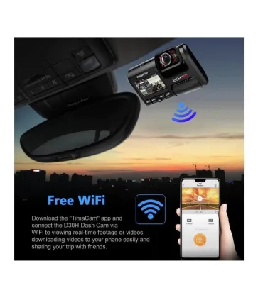 Dvr Camara Seguridad Carro 4k - Doble Cámara - Merkatronix