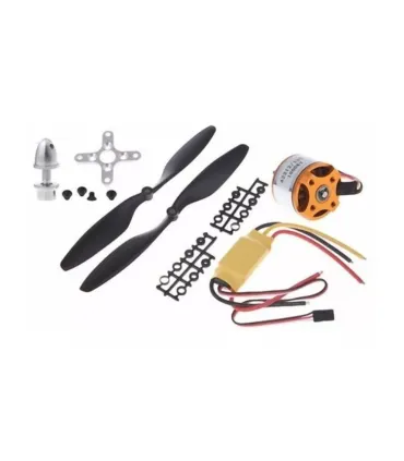 Motor Brushless A2212 1000kv + Esc 30a + Hélices + - Merkatronix