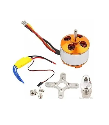 Motor Brushless A2212 1000kv + Esc 30a + Hélices + - Merkatronix
