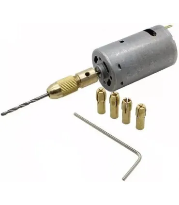 Motor Dc Alta Velocidad 12v + Mini Mandril - - Merkatronix