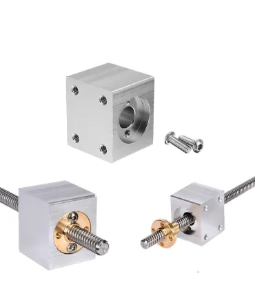 Camisa Trapezoidal 12mm Soporte De Aluminio Tuerca - Merkatronix