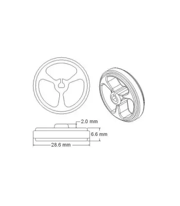 Llantas Caucho Para Motor N20 34mm Eje Robot - Merkatronix