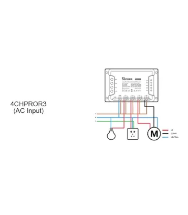Sonoff 4ch -  4 Canales - Interruptor Wifi - - Merkatronix