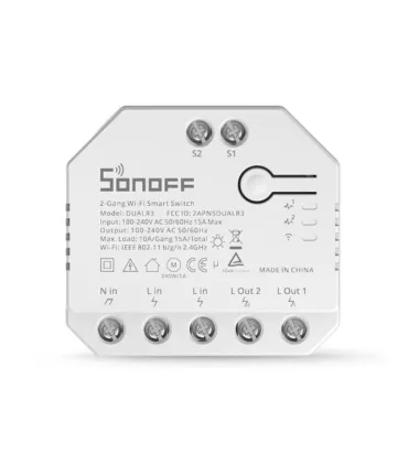 Sonoff Dual R3 Wifi Smart Switch - Domotica - Merkatronix