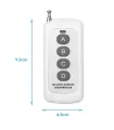 Control Rf 433mhz 4 Botones Largo Alcance Y Antena