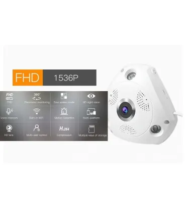 Cámara Wifi Vstarcam Seguridad  360º  Monitor - Merkatronix
