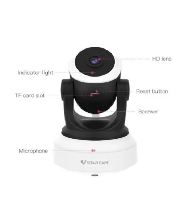 Camara Ip Inalambrica Robotica - Motorizada Hd C24S - Merkatronix