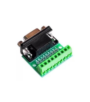 Adaptador Conector Db9 Bornera Terminales Macho - Merkatronix