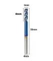Fresa Para Corte Aluminio Carburo De Tungsteno Azulado 3mm