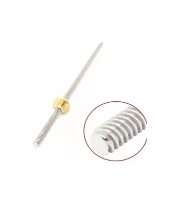 Varilla Roscada Trapezoidal 8mm - T8 - 4 Hilos X - Merkatronix