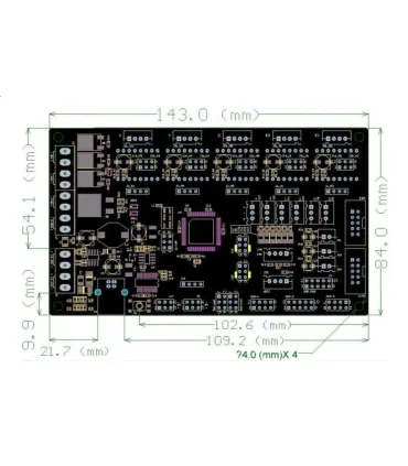 Tarjeta De Control Impresora 3d Mks Gen V1.4 - - Merkatronix