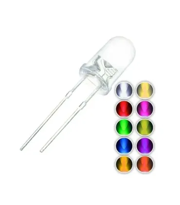Led 5mm Chorro - Alto Brillo Calidad X 100 - Merkatronix