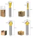 Kit Fresa Madera Tallado Mdf 12 Piezas Vástago 8mm - Merkatronix